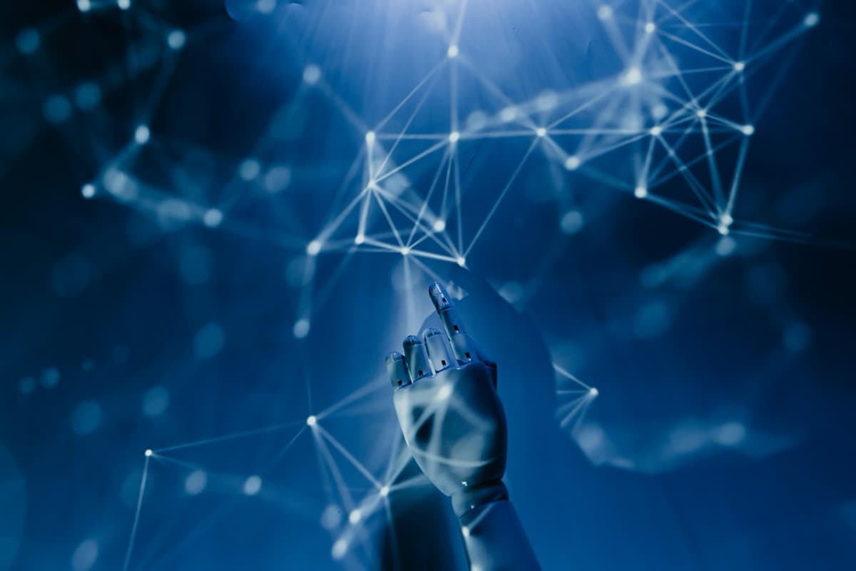 AI data network visualization
